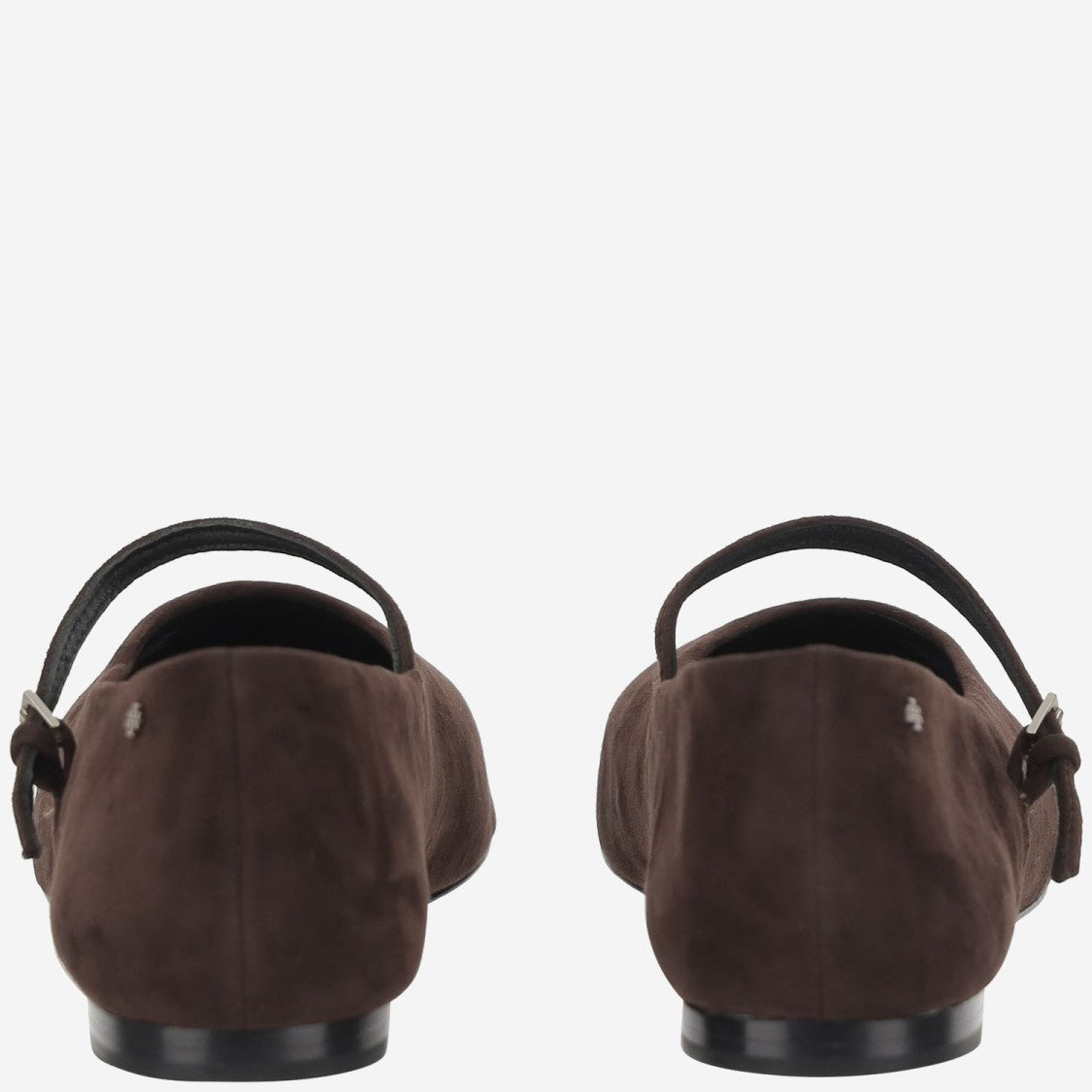 Tory Burch Suede Leather Mary Jane Ballerinas