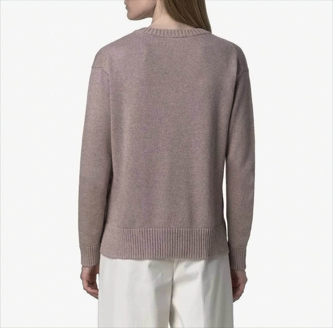 K-Way Lightweight V-Neck Knit Sweater In Cotton Cashmere Blend