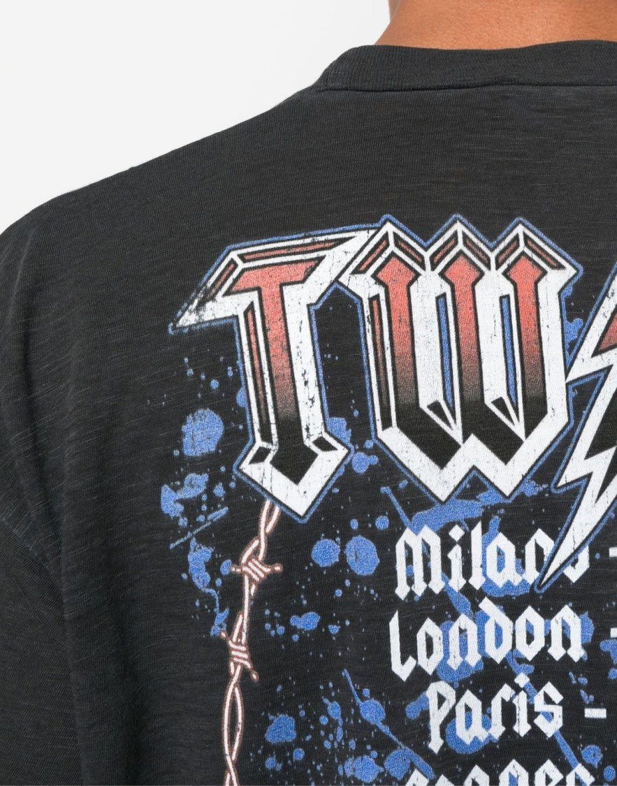 Dsquared2 Iron Logo Printed T-Shirt