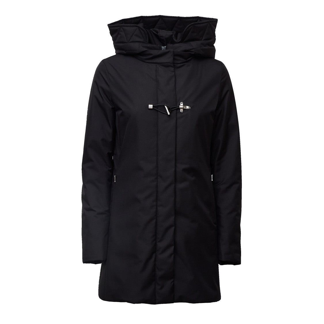 Fay Toggle Closure Microfiber Gabardine Coat