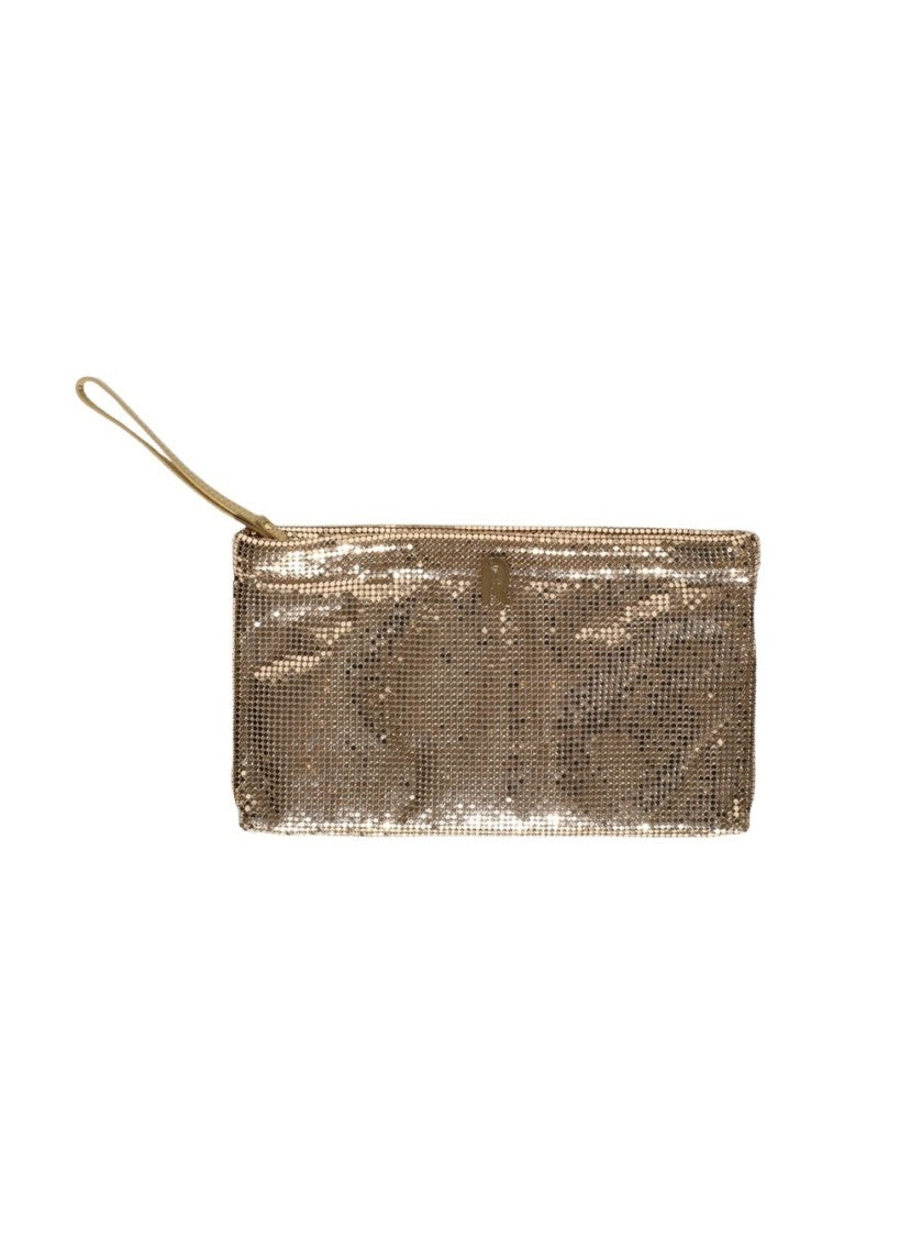 Rabanne Mesh Pouch Gold