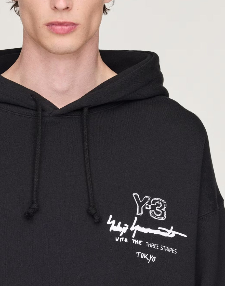 Y-3 Merch Graphic Logo Hoodie