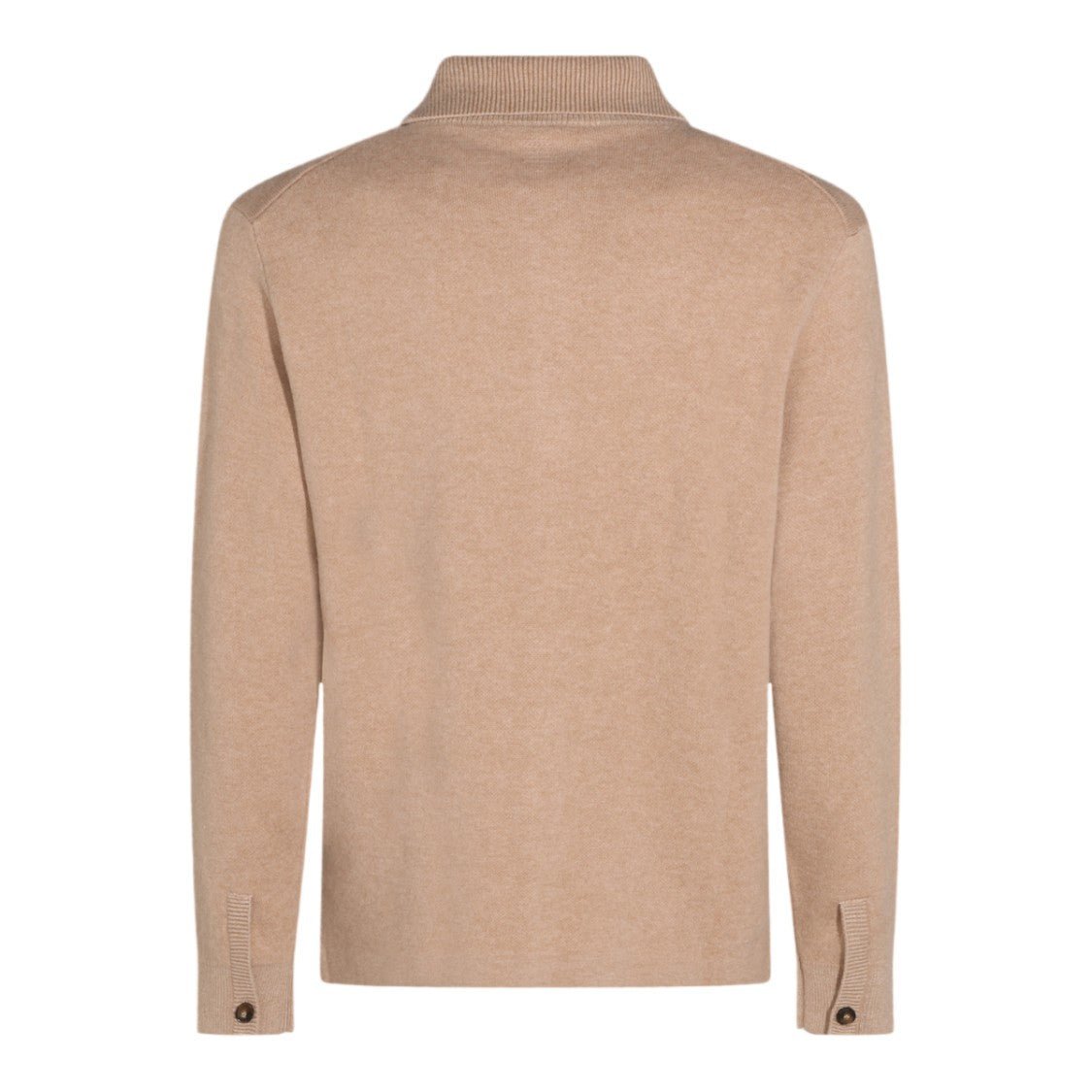 Canali Classic Pointed Collar Button-Up Sweater