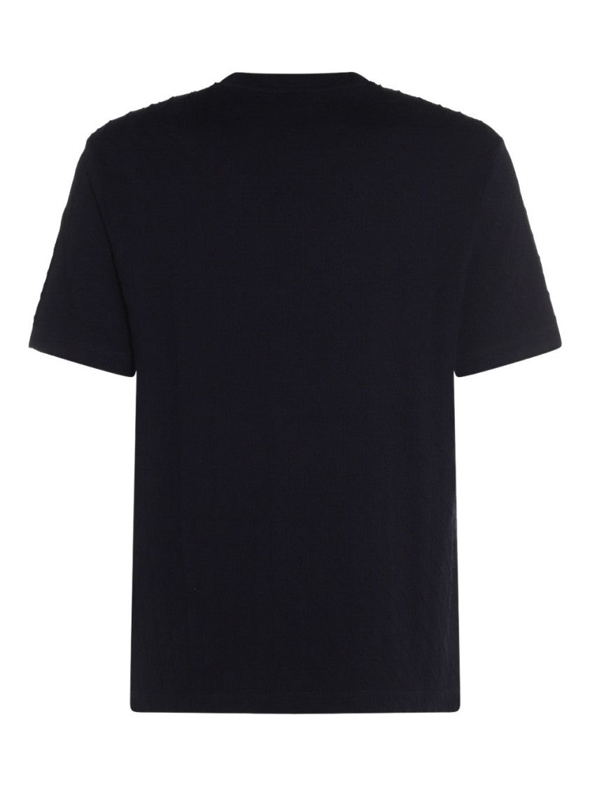 Giorgio Armani Midnight Blue Ribbed T-Shirt