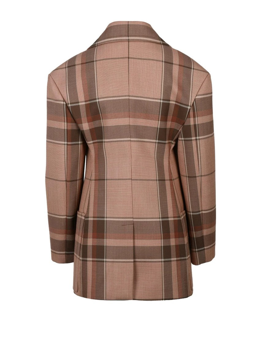 Stella Mccartney Brown Double-Breasted Coat