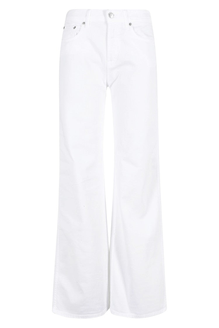 Department 5 White Pretender Wide-Leg Cotton-Blend Jeans