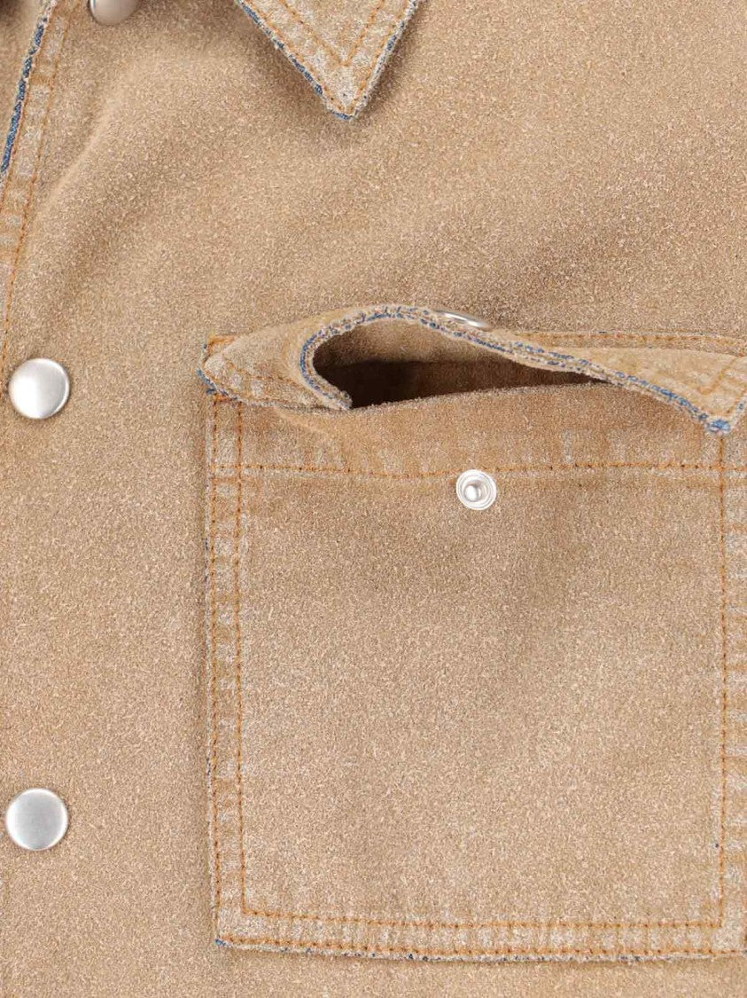Mm6 By Maison Margiela Structured Jacket With Timeless Design – Brown