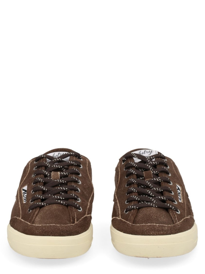Autry Black Low-Top Suede Leather Sneakers