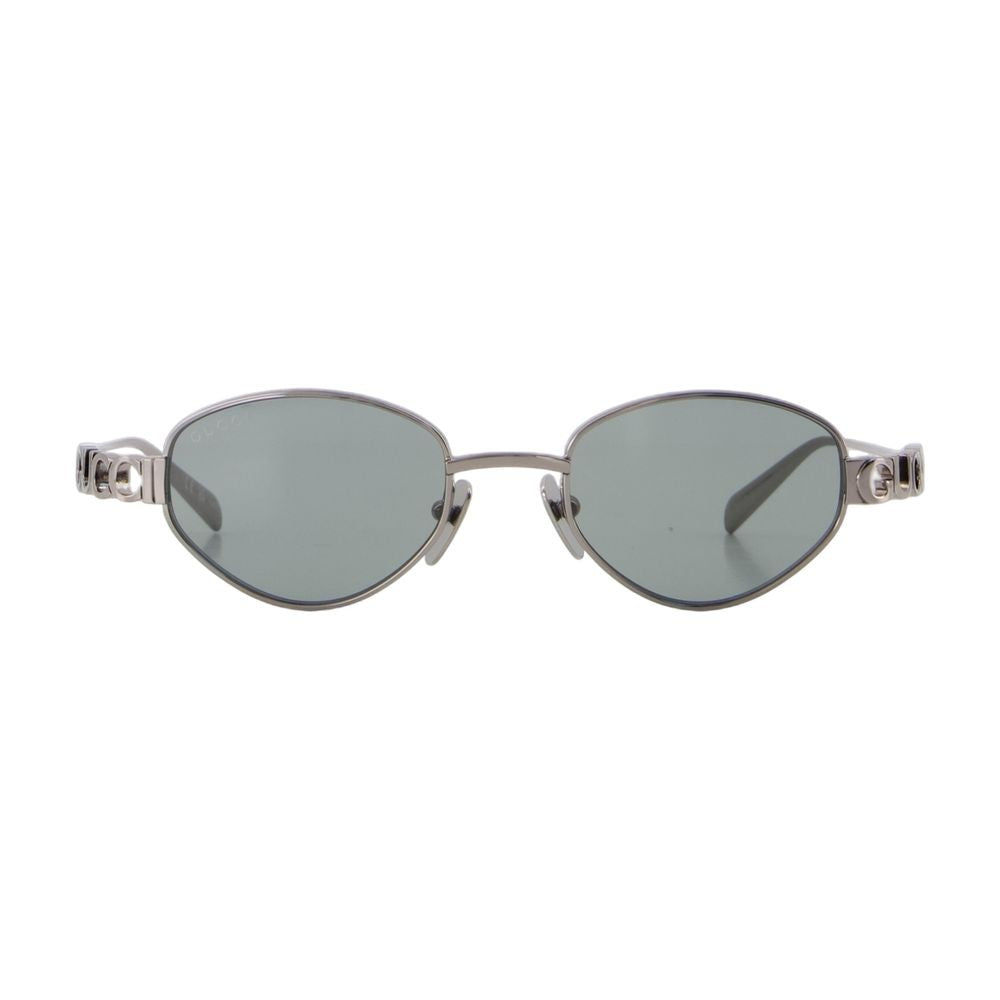 Gucci Metal Frame Sunglasses With Polished Finish
