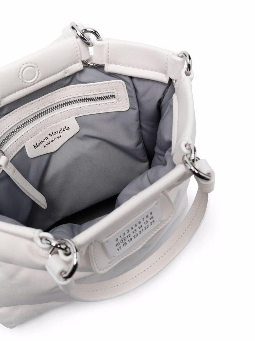 Maison Margiela Quilted Daisy-White Lambskin Bag