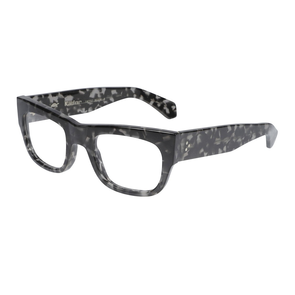 Kador Timeless Rectangular Eyeglasses With Marbled Finish