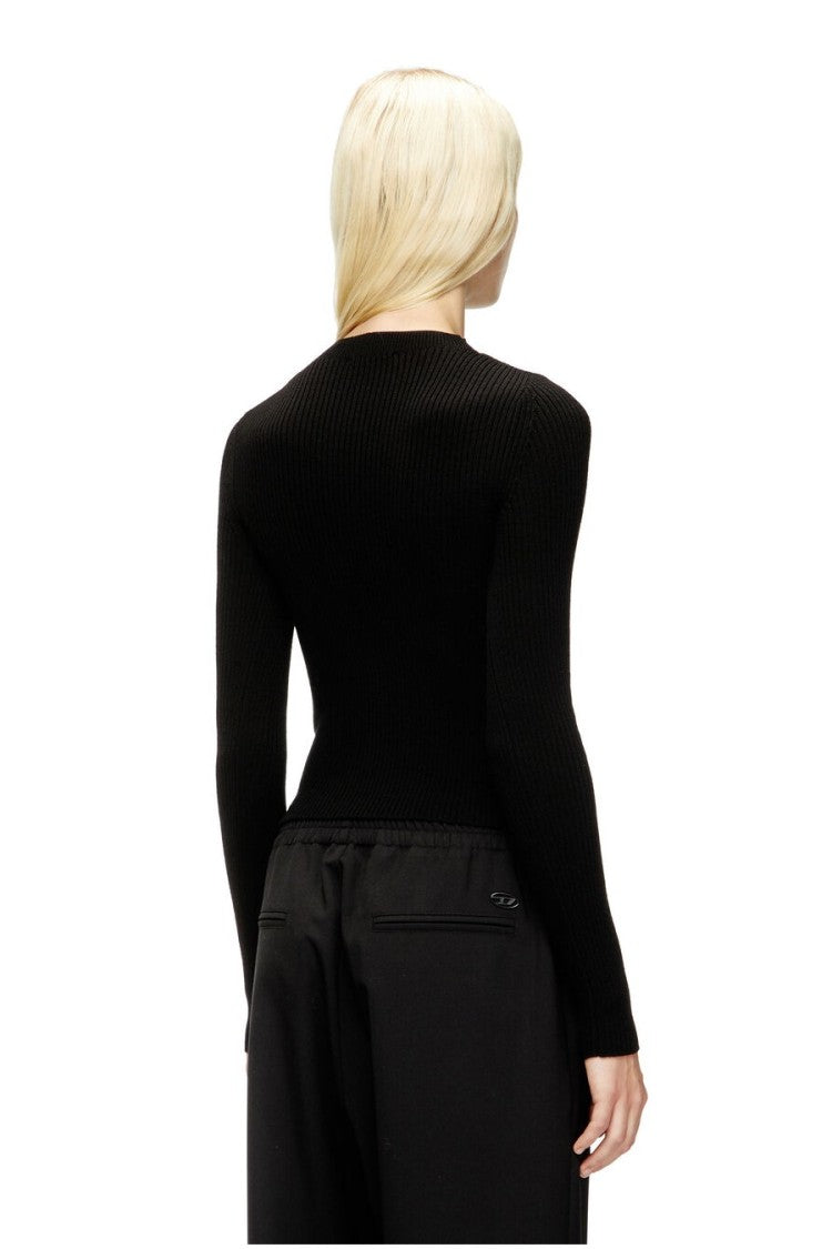 Diesel Black Wool-Blend Sweater