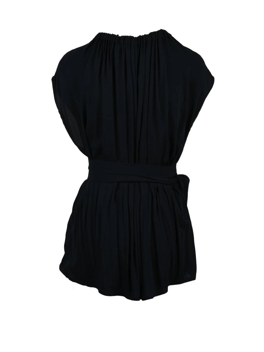 Fabiana Filippi Blue Viscose Elastane Stretch Top