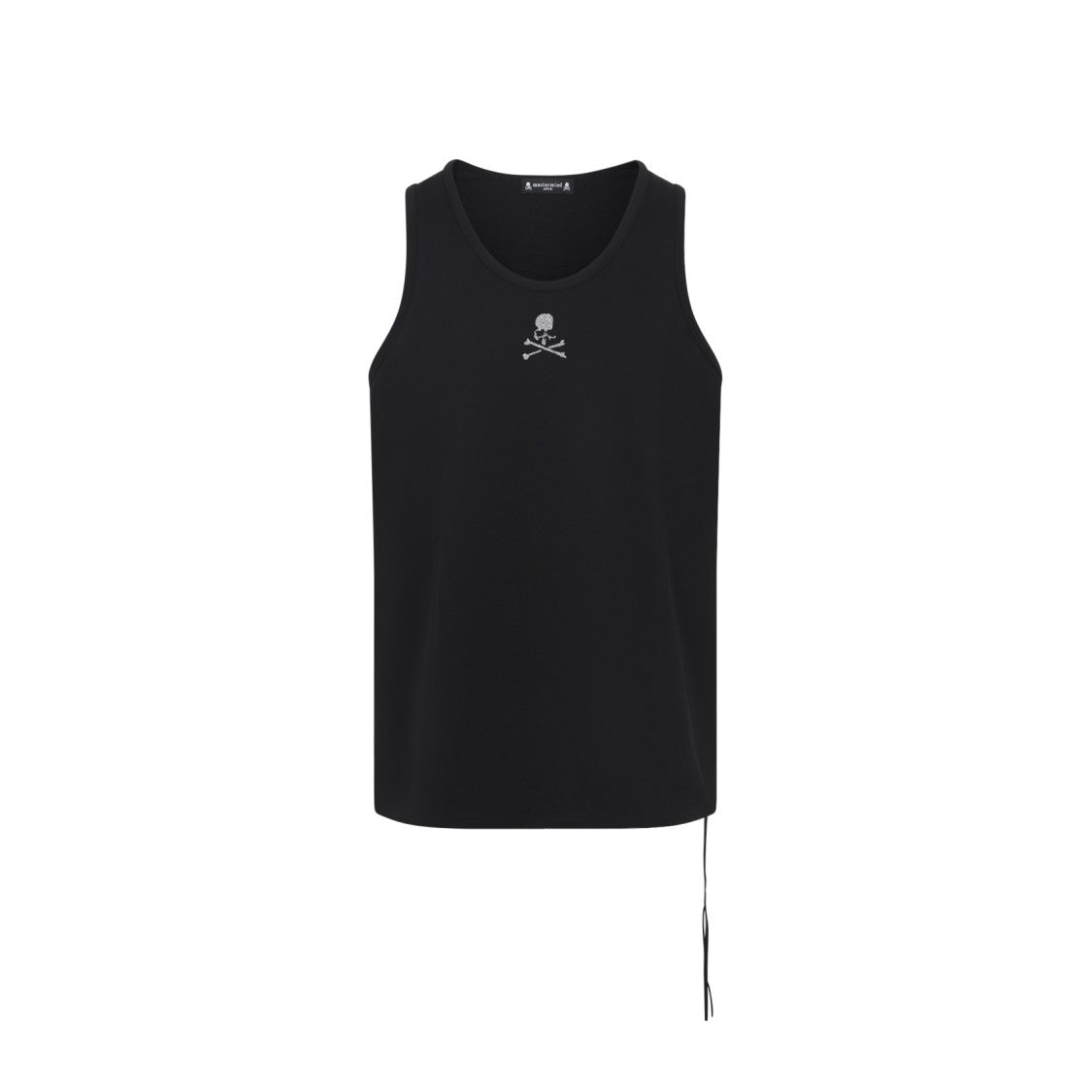 Mastermind Sleeveless Black Cotton Top With Skull Emblem