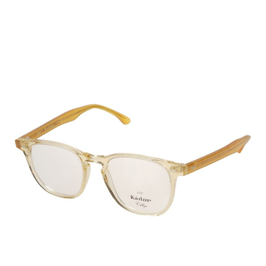 Kador Amber Cambridge Translucent Rectangular Eyeglasses