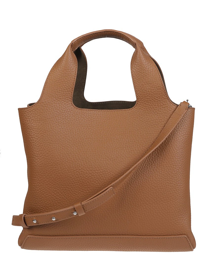 Hogan Small H01r Structured Pebbled Leather Tote Bag
