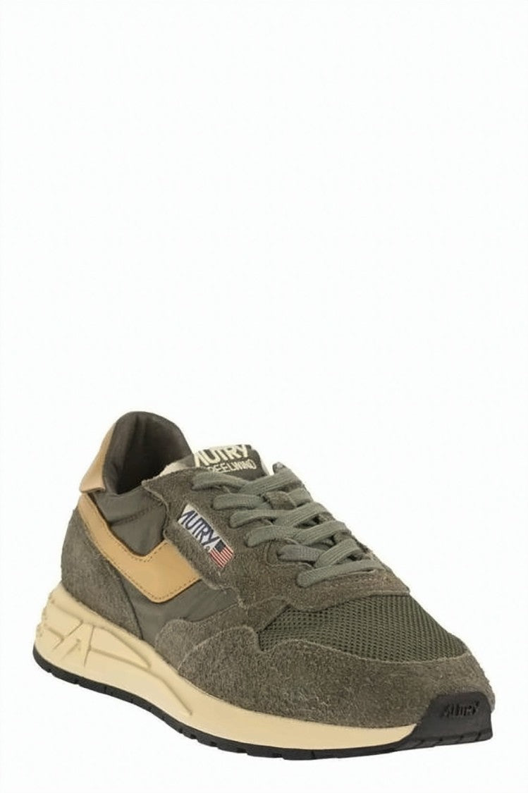 Autry Layered Low-Top Sneakers In Suede