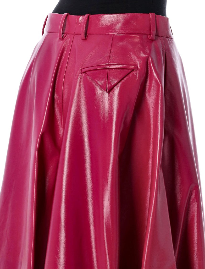 Bottega Veneta Shyiny Leather Culotte
