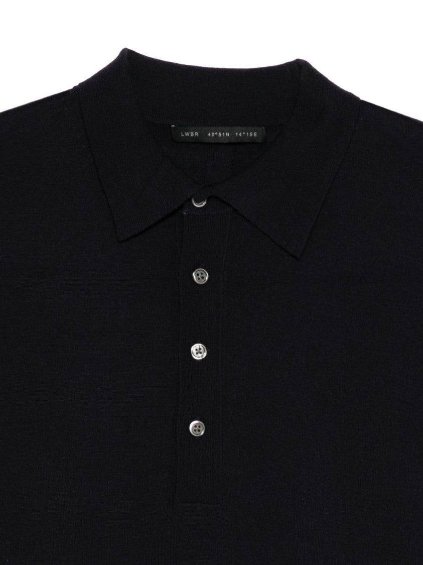 Low Brand Long-Sleeved Polo Shirt In Extra-Fine Merino Wool