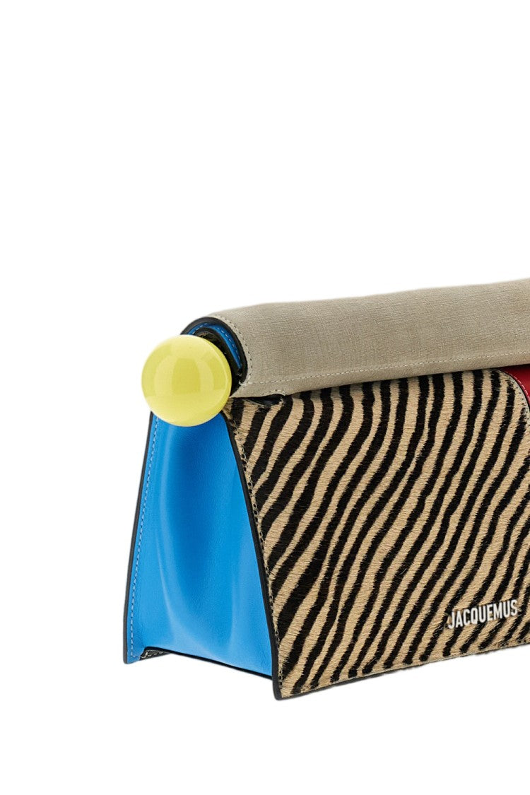 Jacquemus La Pochette Rond Carre Folded Leather Clutch