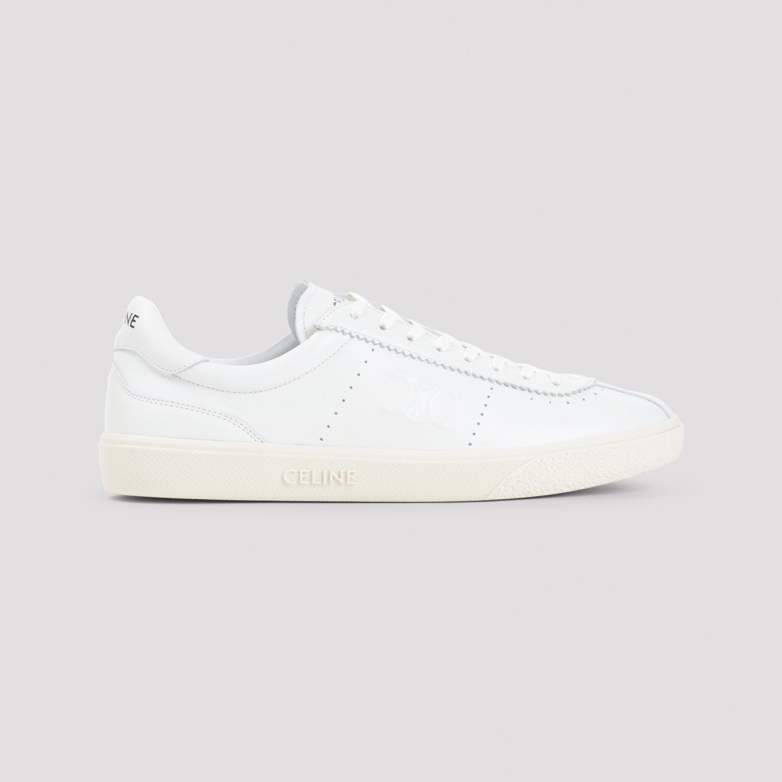 Celine Low Lace-Up Sneakers With Round Toe