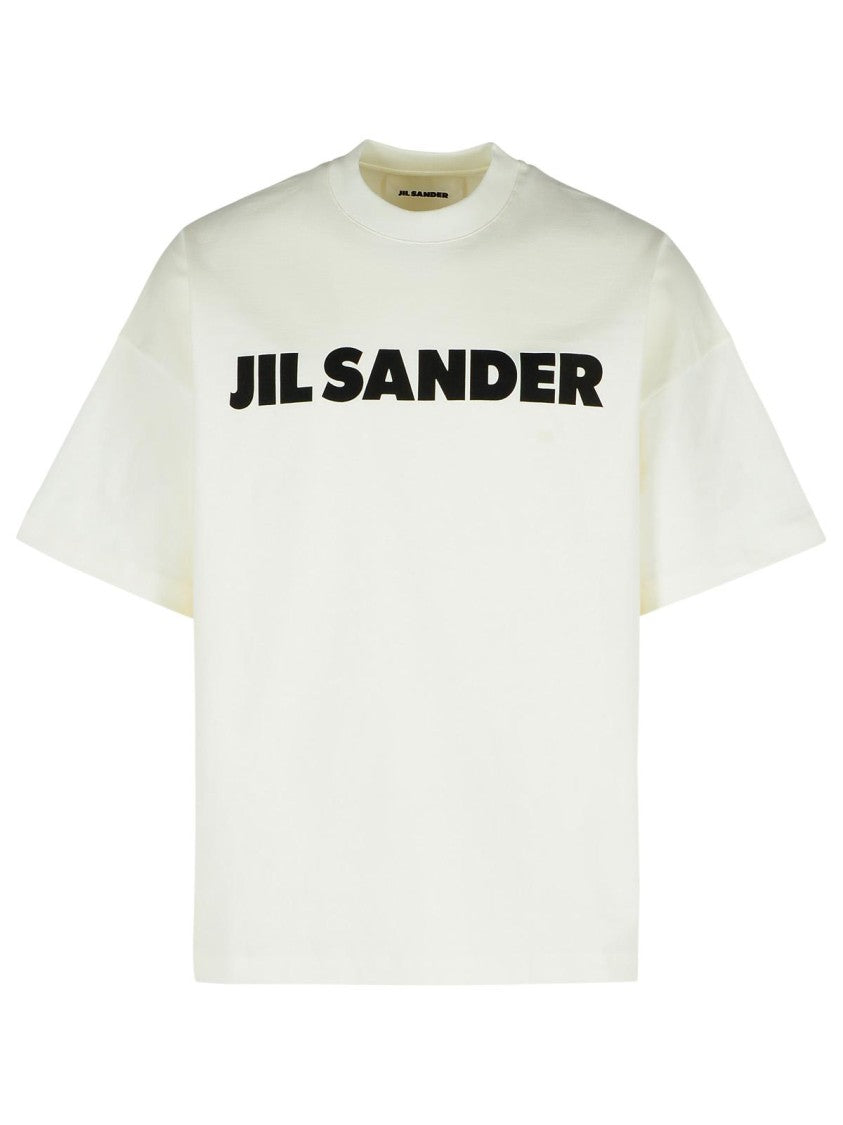 Jil Sander Ivory Cotton T-Shirt