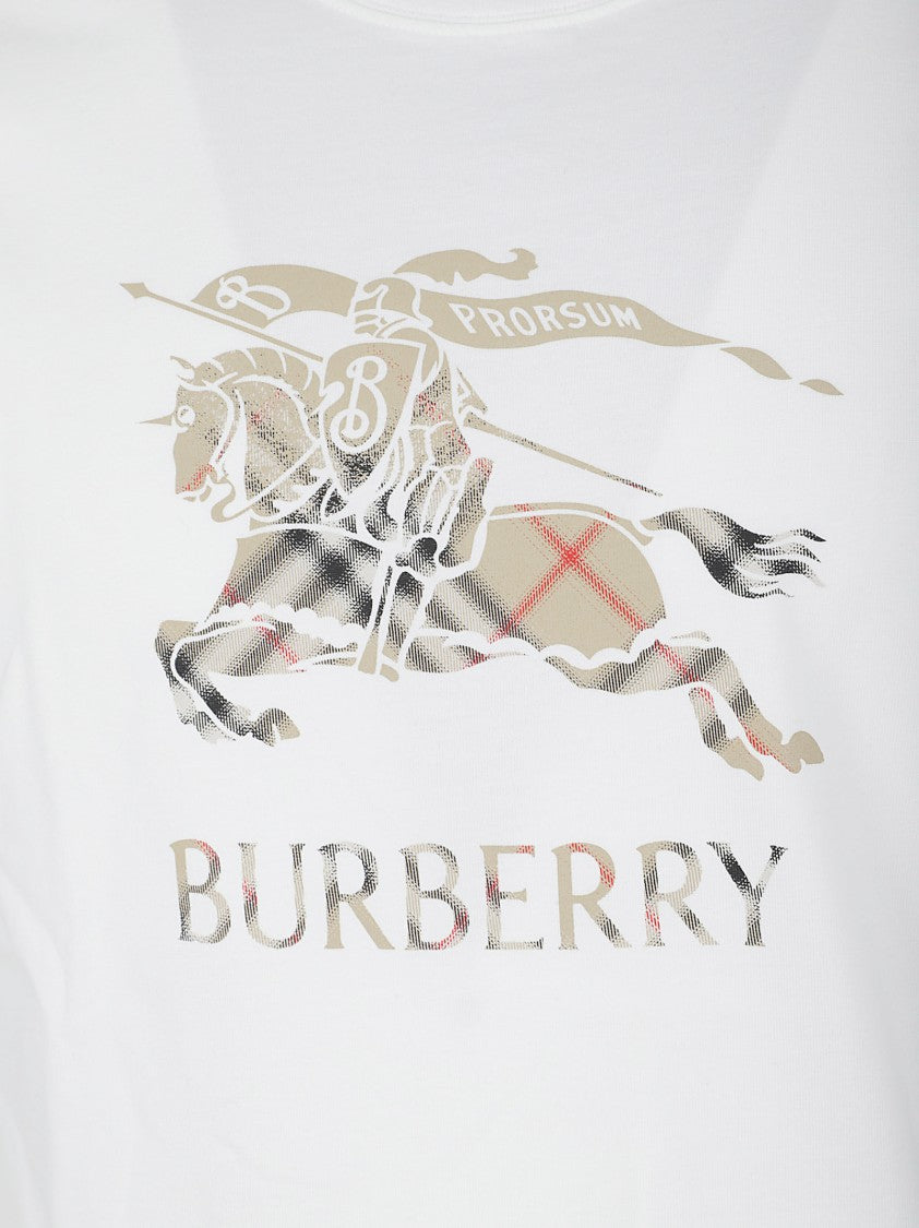 Burberry Cotton Jersey T-Shirt With Horse