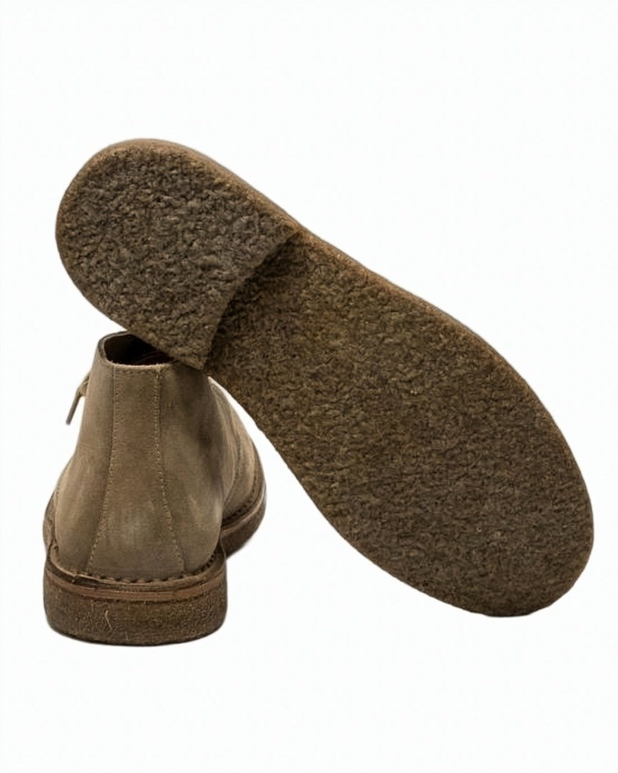 Astorflex Suede Ankle-High Loafers With Rounded Toe And Minimal Stitching