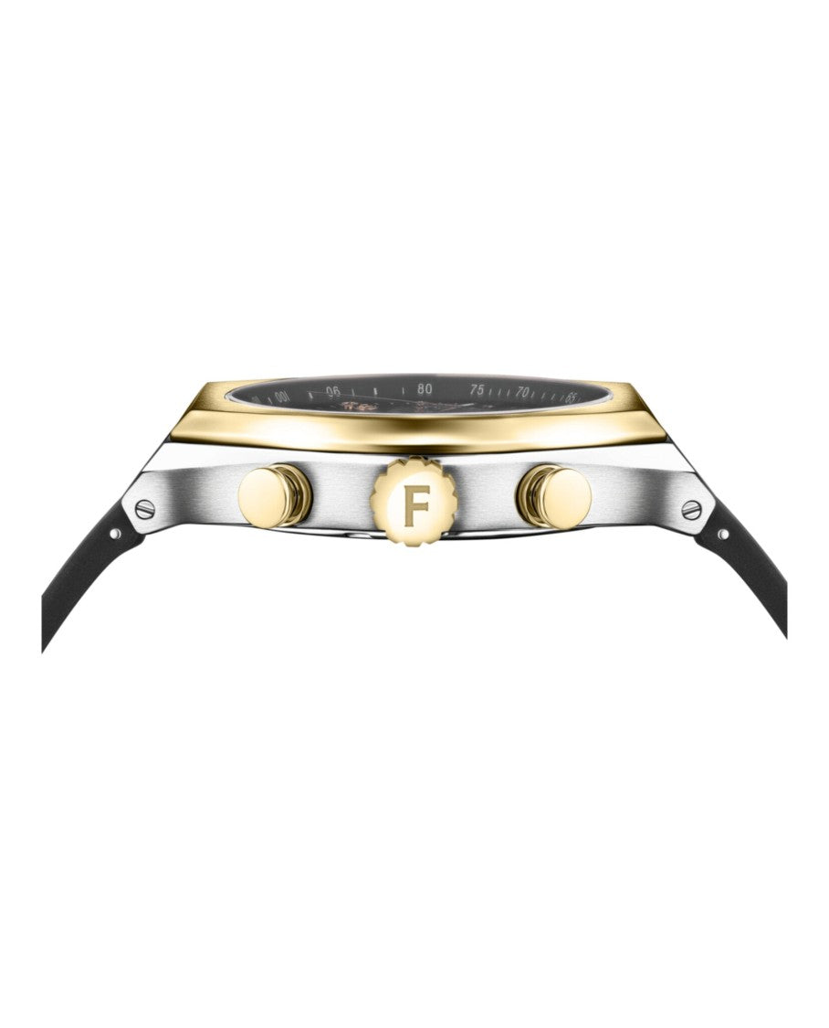 Ferragamo Tonneu Chrono Silicone Watch
