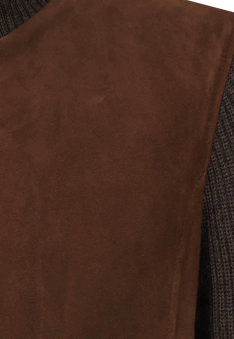 Barba Napoli Brown Lamb Sj Suede Jacket
