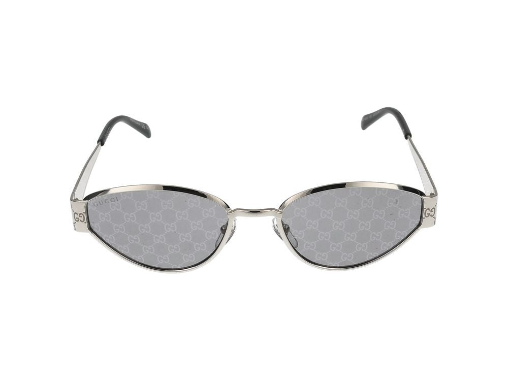 Gucci Sunglasses Gg1853s 002 Silver Silver Smoke 55/19/145