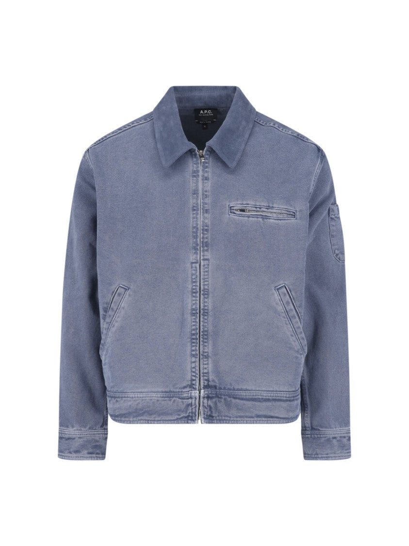 A.P.C. Blue Alexis Cotton Denim Jacket