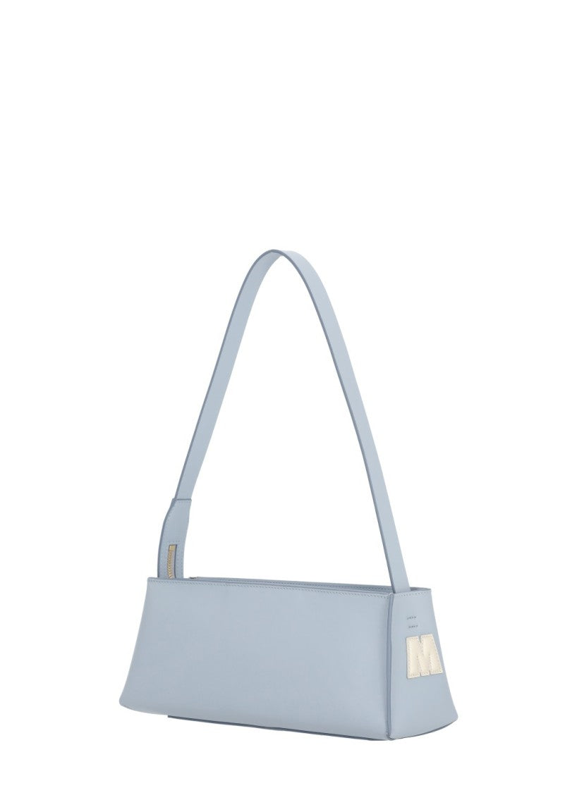 Marni Rectangular Light Blue Leather Museo Baguette Bag
