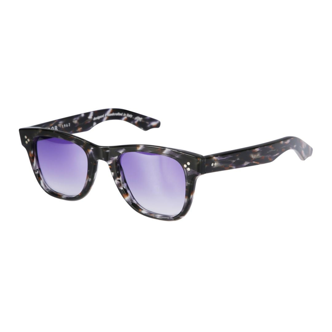 Kador Purple Voyager 23 Gradient Tortoiseshell Square Sunglasses