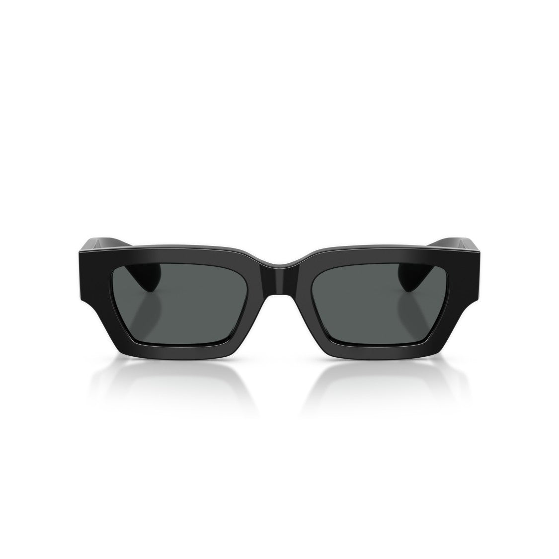 Oliver Peoples Rectangular Black Acetate Sunglasses With Wide Arms