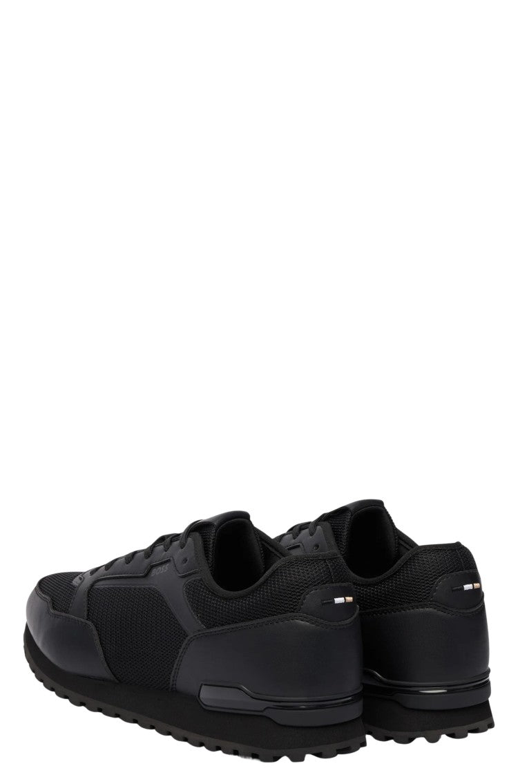 Boss Black Parkour L Runn Leather Mesh Polyester Sneakers