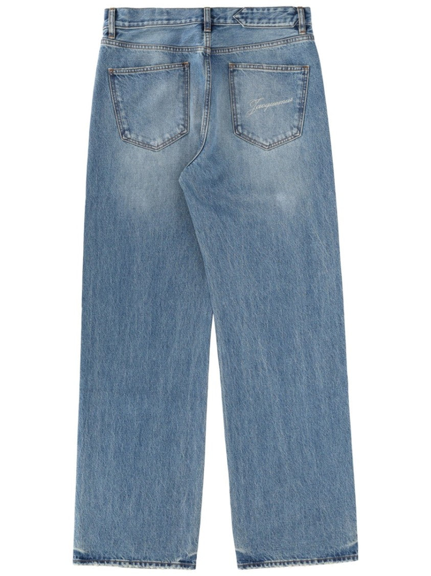 Jacquemus Le De-Nimes Droit Straight-Leg Polyester-Blend Jeans