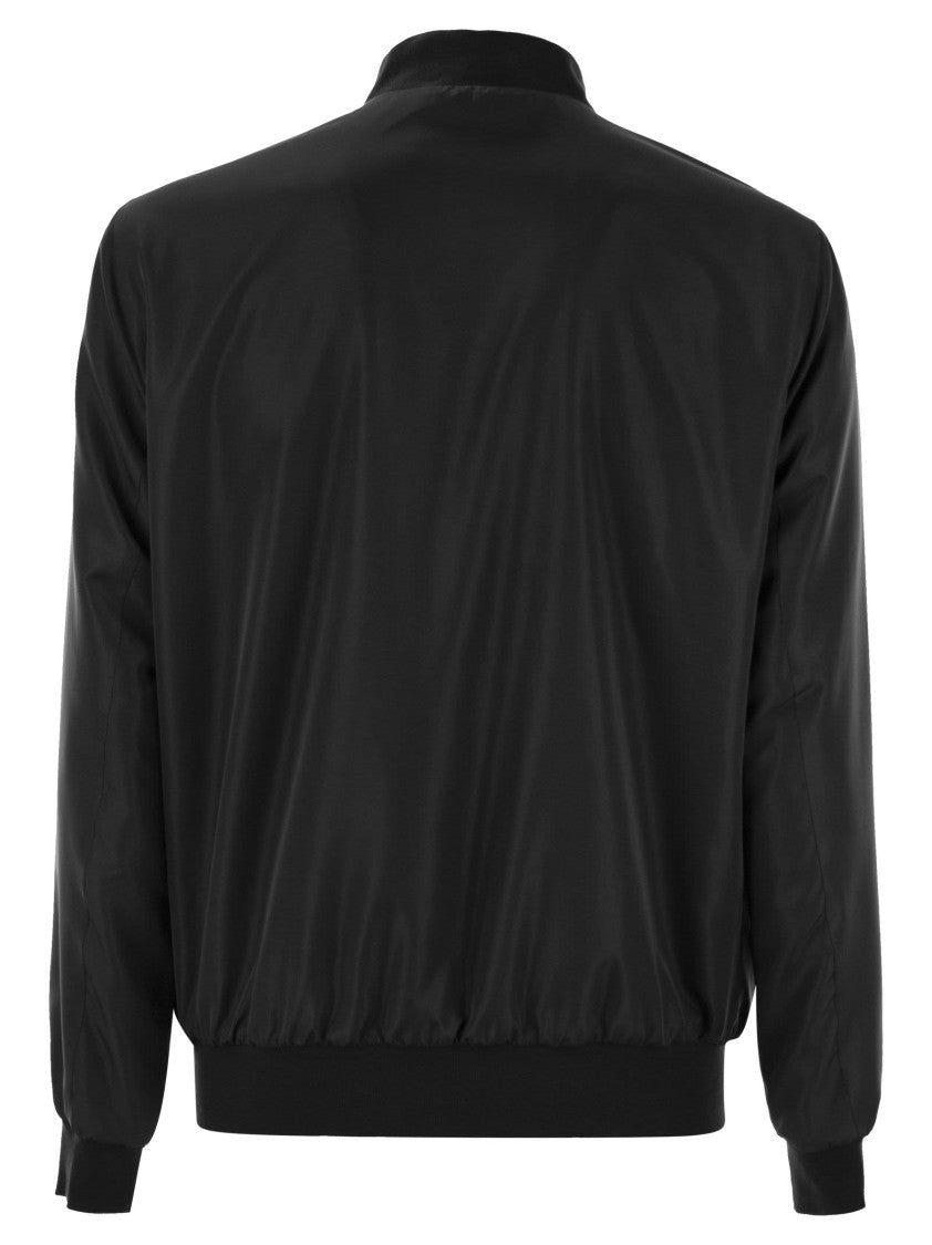 Kiton Sea - Bomber Jacket In Technical Fabric