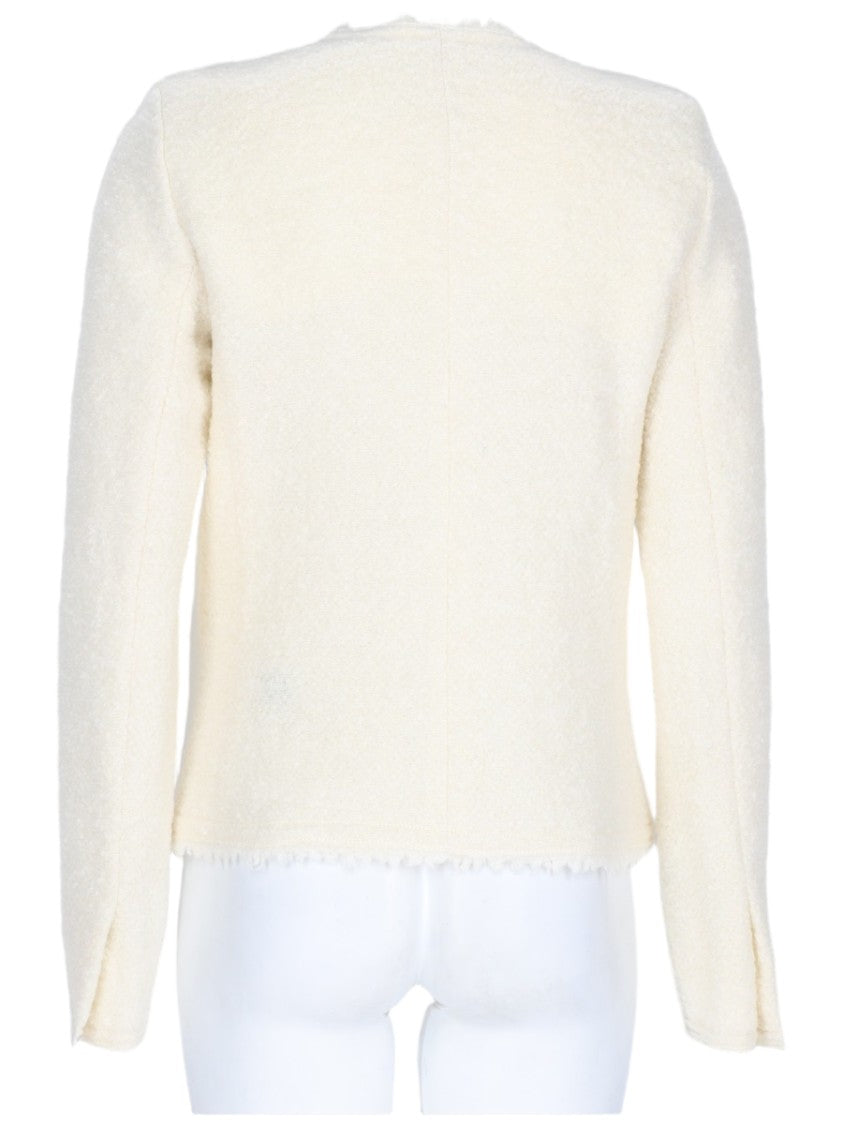 Isabel Marant Cropped Bouclé Jacket With Textured Fabric And Double-Breasted Front