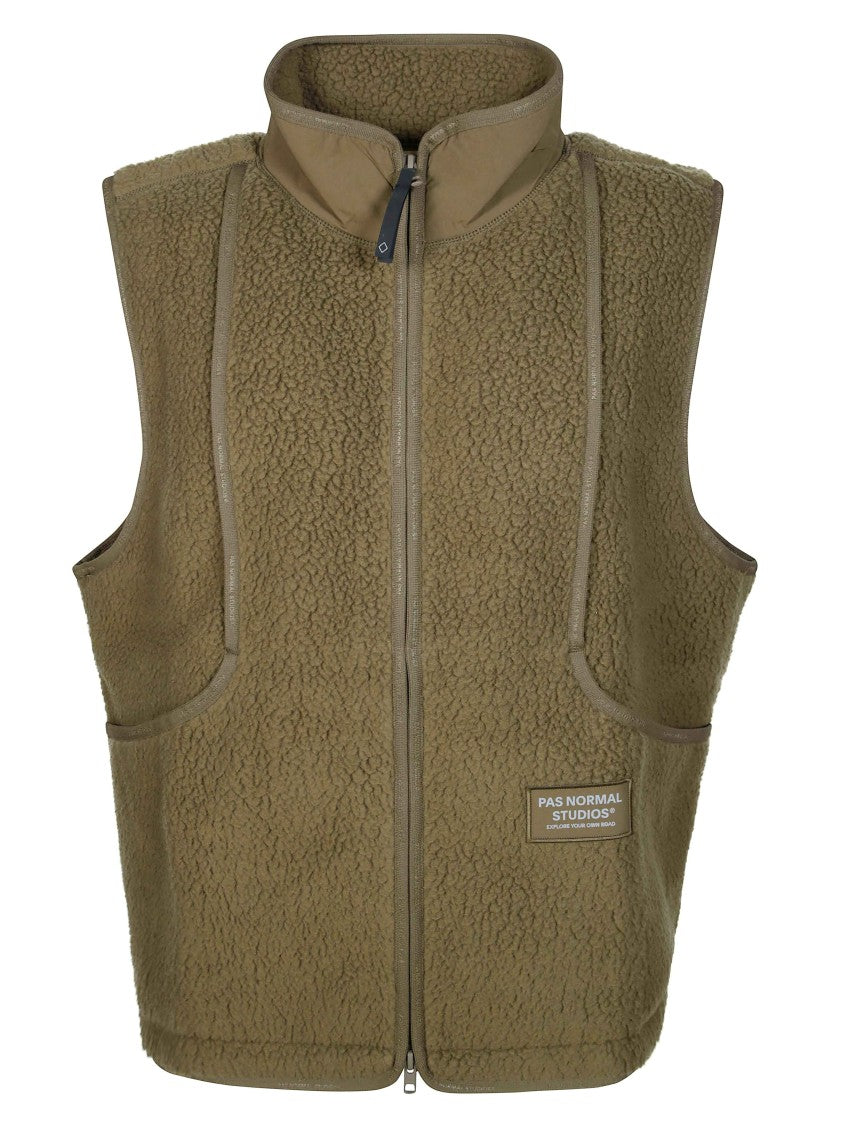Pas Normal Studios Off-Race Pile High Collar Reinforced Fleece Vest
