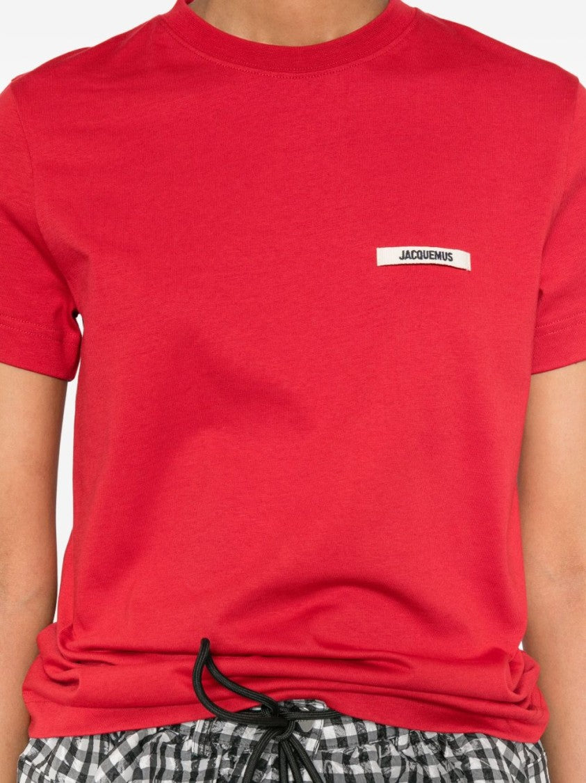 Jacquemus Crew Neck Red Top