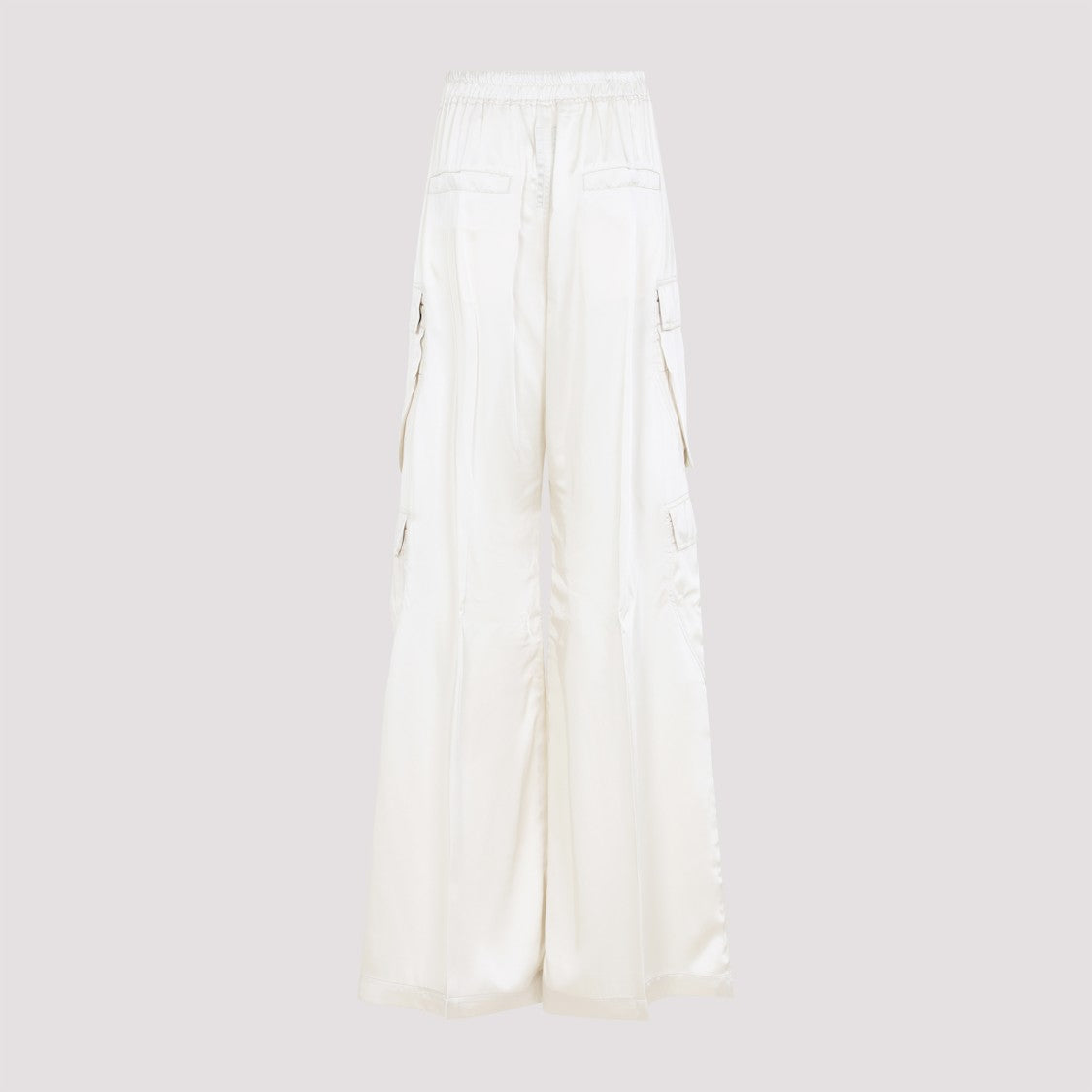 Rick Owens High-Waisted Wide-Leg Pants With Utility Pockets