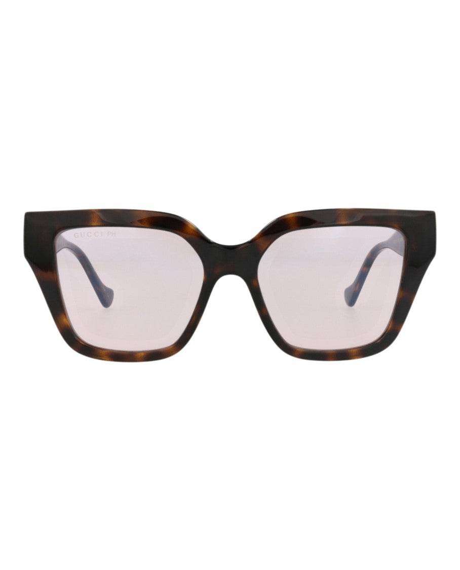 Gucci Square-Frame Injection Sunglasses