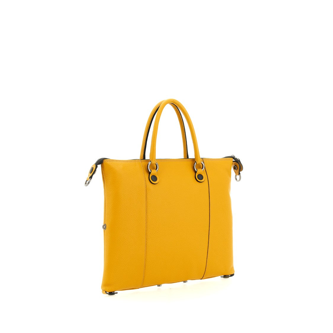 Gabs Structured Yellow Leather Handbag With Transformative Features