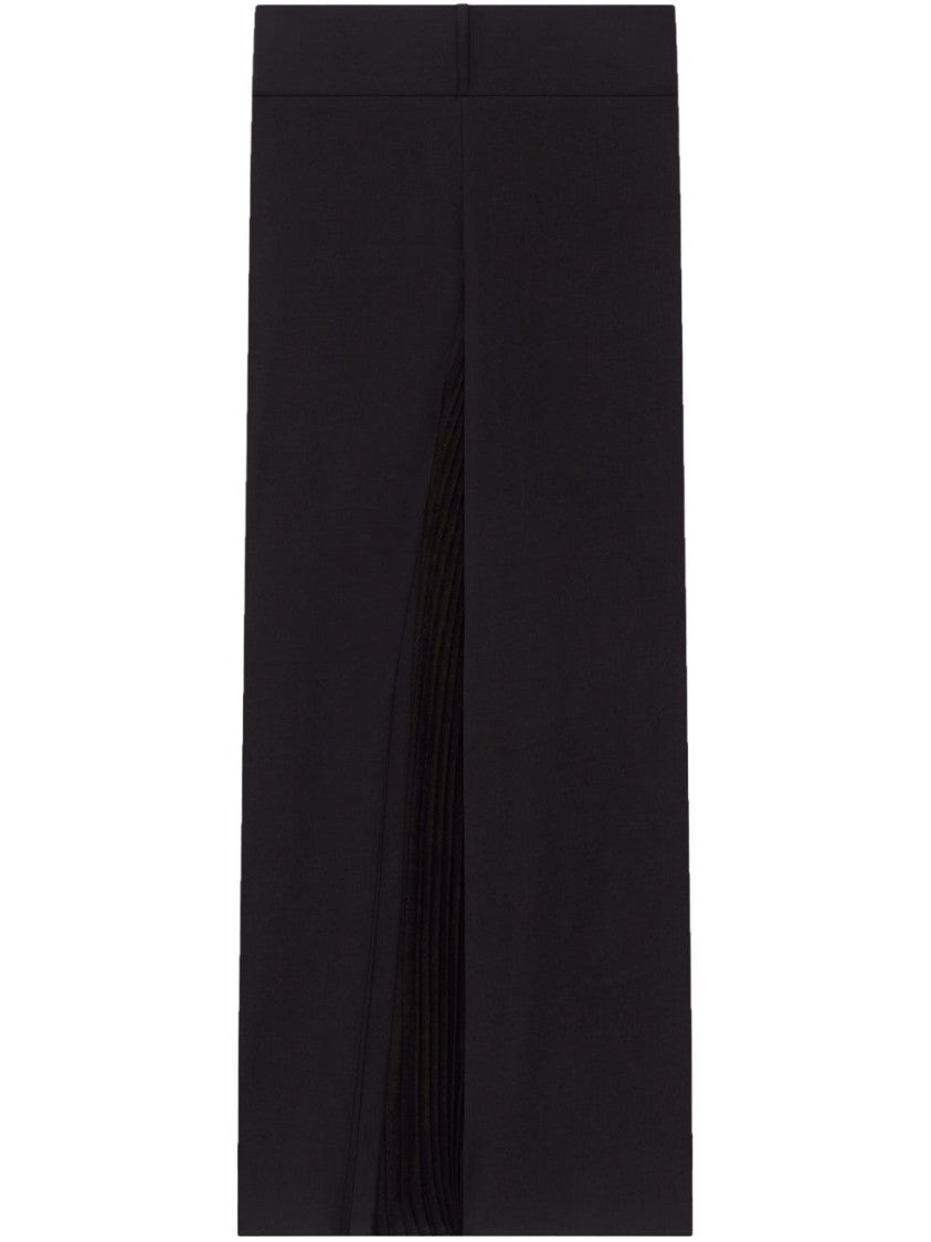 Courrèges Tailored Black Trousers With Unique Fringe Detail