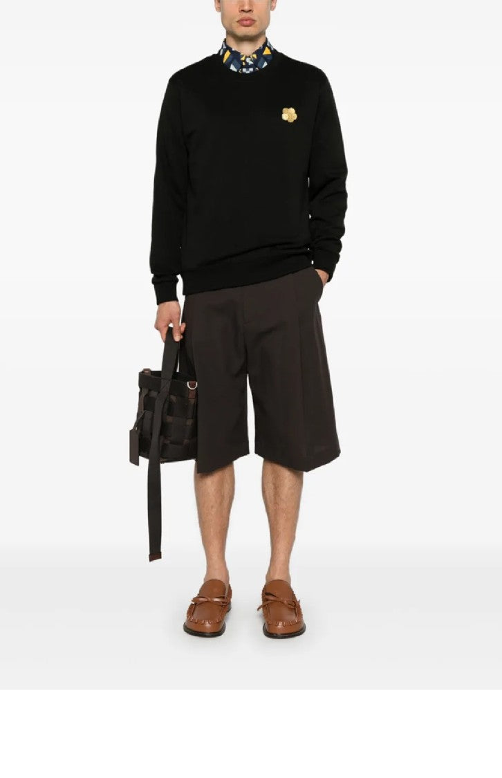 Kenzo Floral Emblem Black Sweatshirt