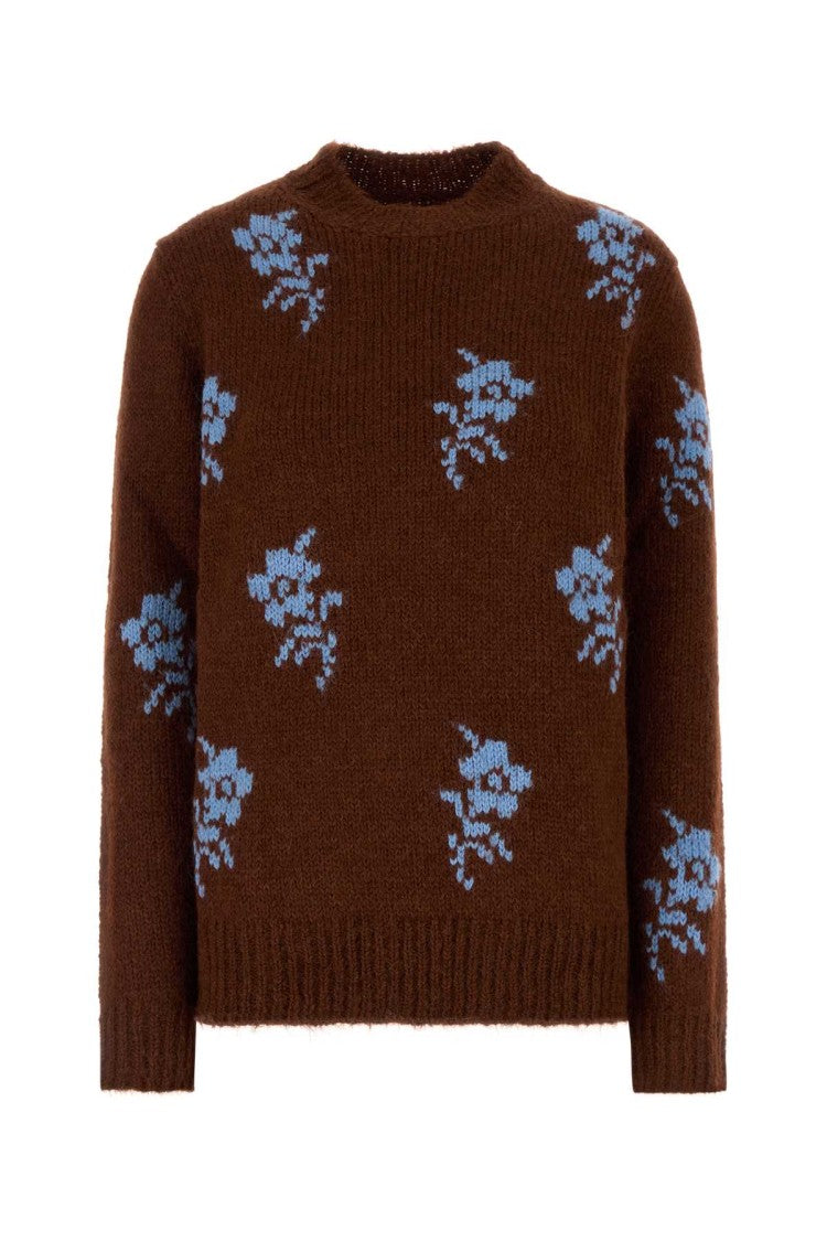 Jil Sander Embroidered Alpaca Blend Sweater