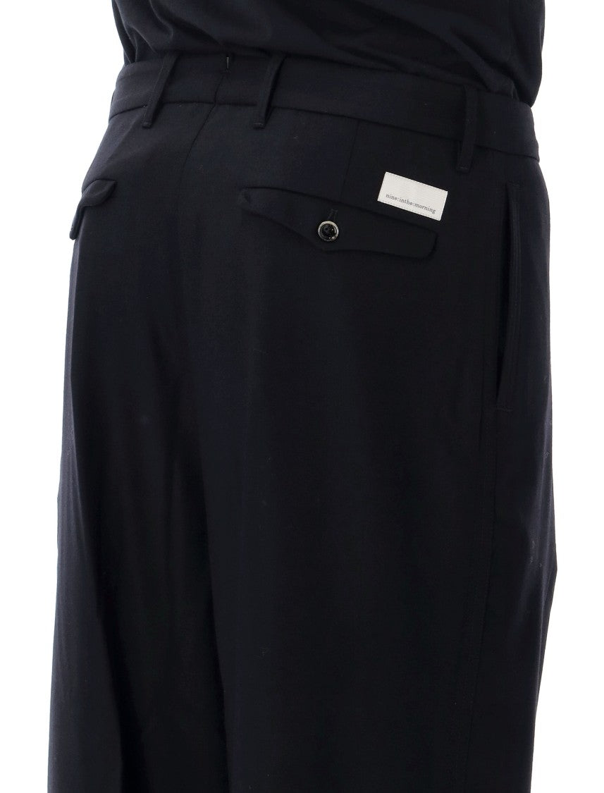 Nine In The Morning Thiago Wide-Leg Flap Pocket Casual Pants