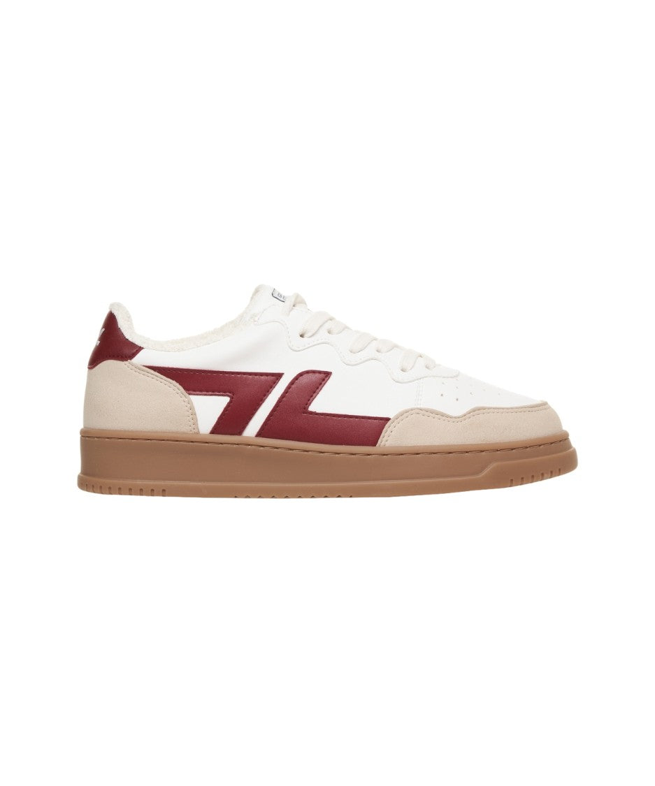 Zeta Vegan Leather Sneakers With Rounded Silhouette