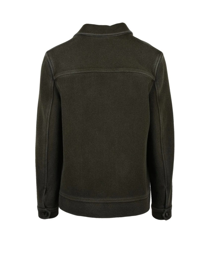 Circolo 1901 Wool Work Jacket With Classic Collar And Structured Silhouette
